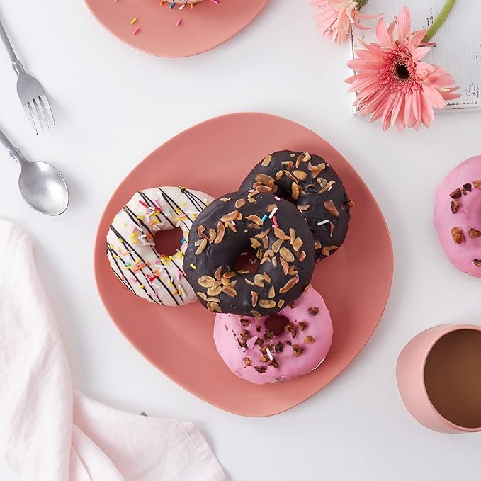 Stone lain Delilah Dinner Plate 6-Piece Dish Set, Porcelain, Terracotta