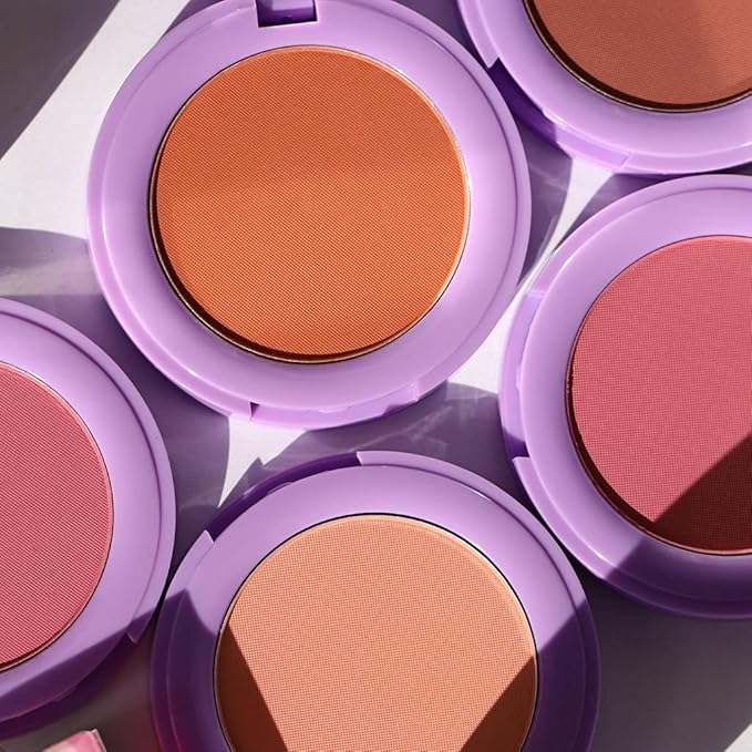 Half Caked In Bloom Powder Blush | vegan & cruelty-free, fragrance-free, highly pigmented, primer-infused | 3.8g (Liv On Sunday)-BrightBean Baby