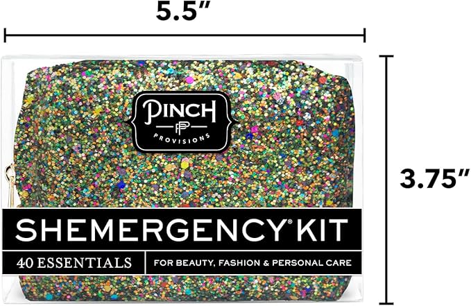 Pinch Provisions Shemergency Kit for Her, 40 Emergency Essential Items, Compact, Multi-Functional Pouch, Gift for Women, Birthday, Bachelorette Parties, and More!-BrightBean Baby