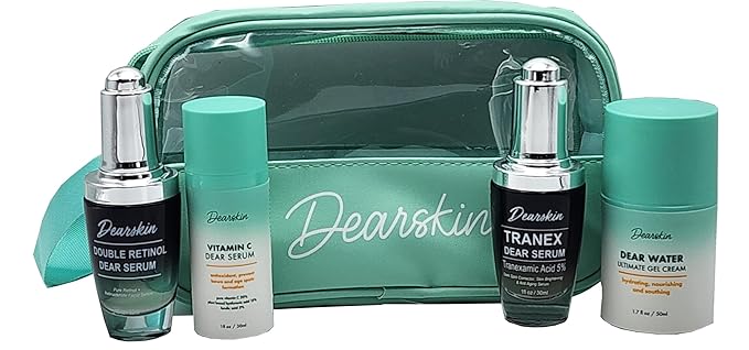 Radiant Glowing Skincare Gift Set: Unveil Your Radiance with the Power of Double Retinol Vitamin C Serum Tanex Dear Serum and Dear Water Gel Cream!-BrightBean Baby