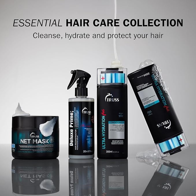 TRUSS Ultra Hydration PLUS Shampoo - For Color and Chemical Treated Hair - Restores Elasticity, Revitalizes, Adds Body & Shine to All Hair Types & Textures-BrightBean Baby