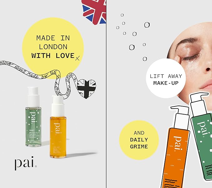 Pai Skincare London | DOUBLE CLEANSE - FROM LONDON WITH LOVE Beauty Gift Set. Organic Face Wash, Makeup Remover & Headband, Suitable for Sensitive Skin & All Skin Types. Made In London.-BrightBean Baby