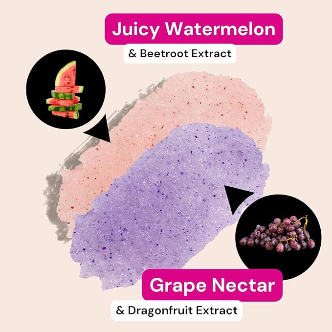 Minimo Candy Lip Exfoliator Scrub & Moisturizer - Lip Scrubber Exfoliator- Lip Brightening For Dark Lips Smoker| Removes Dead Skin from Dry Chapped Lips - Nourishes & Hydrates(1 oz) Pack Of 2-BrightBean Baby