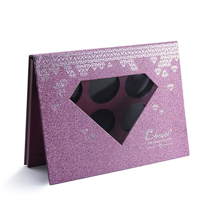 Medium-Sized Magnetic Makeup Palette with Diamond-Shaped Transparent Window-BrightBean Baby