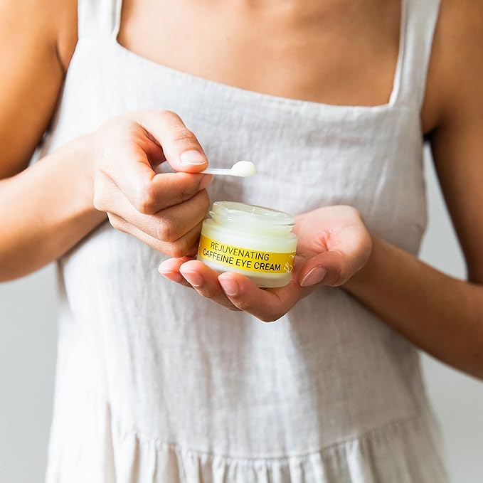 Doppeltree Caffeine Under Eye Cream Anti Aging Men and Women, for Wrinkles, Puffy Eyes and Dark Circles - Brightening & Firming, Minimize Bags, Puffiness and Fine Lines-BrightBean Baby