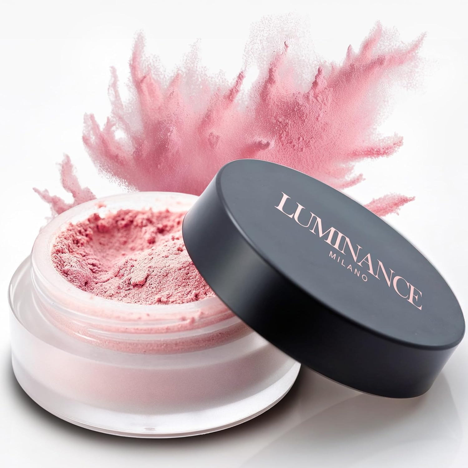 Original Luminance Milano Ultra Pink Powder Setting Powder Makeup – Mineral Loose Face Powder Makeup, Oil Control, Pore-Blurring, Matte Creaseless Baking, Ultra Pink-BrightBean Baby