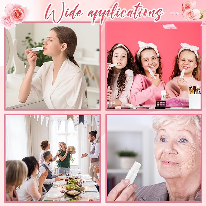 100 Pcs Lip Balm Bulk Heart Shape Lip Balm Jasmine Scented Beeswax Lip Balm Moisturizing Lip Balm Add Your Own Labels for Teacher Baby Shower Coworkers Friend Gift-BrightBean Baby