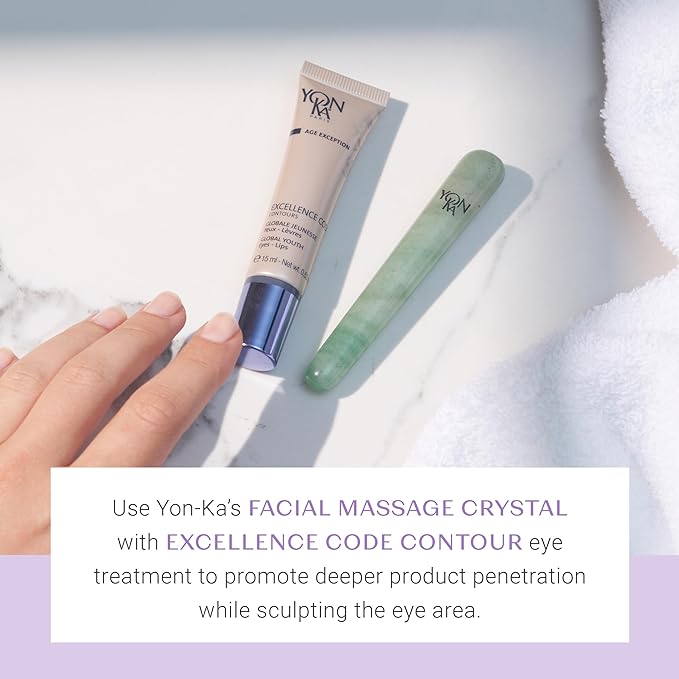 Yon-Ka Excellence Code Contours Eye Cream (15ml) Anti-Aging Eye and Lip Treatment with Hyaluronic Acid, Reduce Puffiness and Dark Circles, Paraben-Free-BrightBean Baby