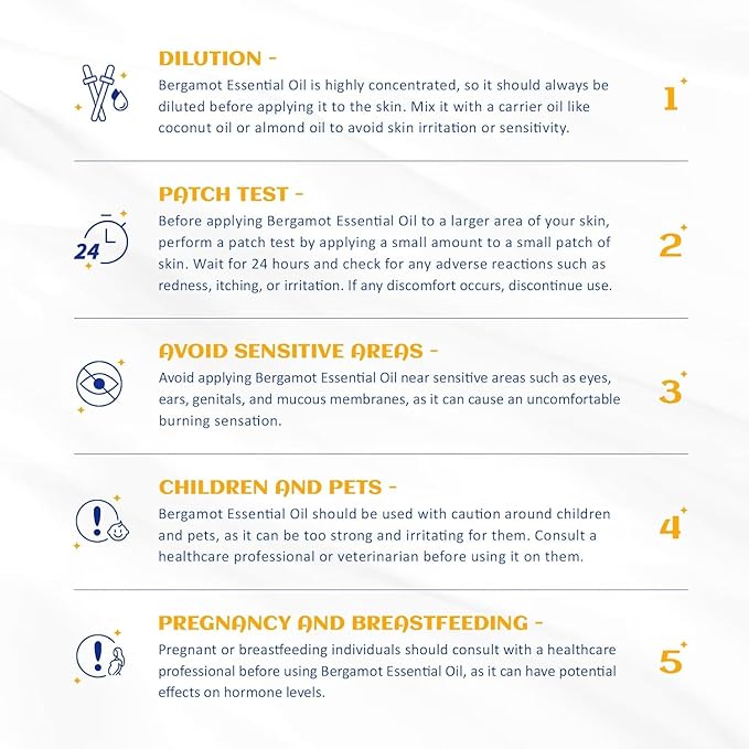 HIQILI Bergamot Essential Oil for Diffuser, Skin, Hair, DIY, 100% Pure & Natural - 3.38 Fl Oz (100 mL)-BrightBean Baby