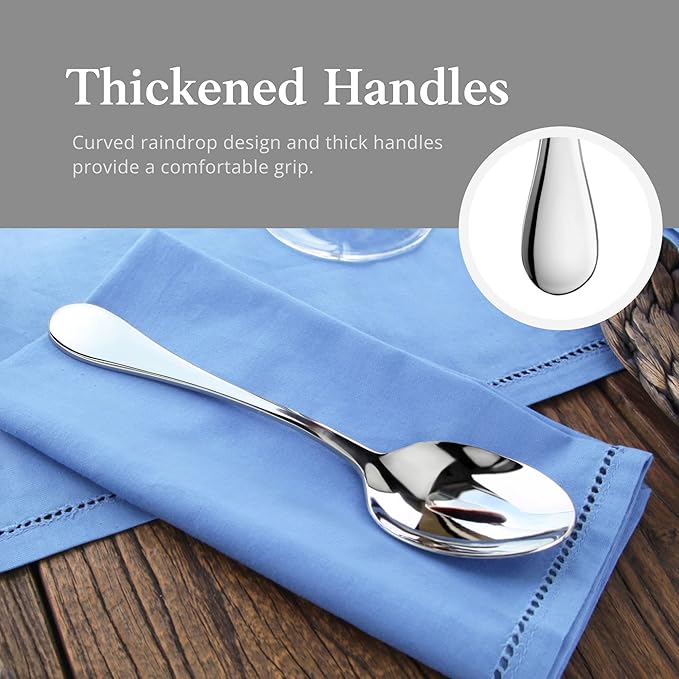 Artaste Rain 18/10 Stainless Steel (Matte, Dinner Spoon (12-Piece))