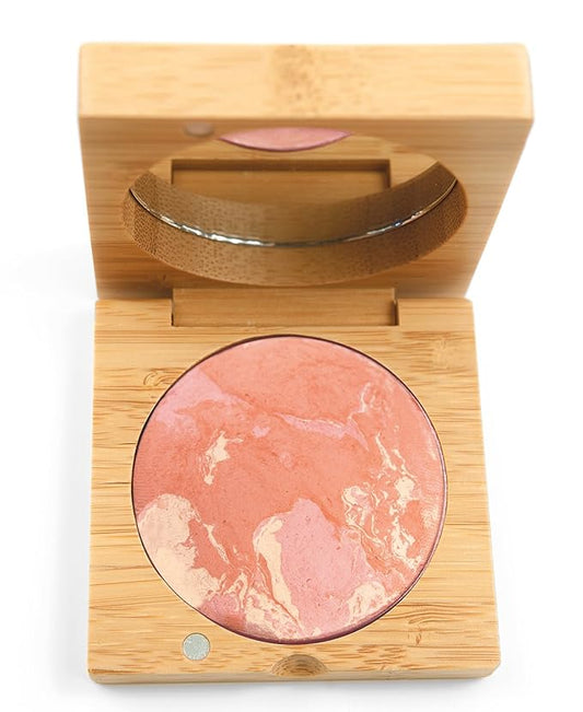 Antonym Cosmetics Baked Blush for Cheeks Face Powder Makeup Wrinkle Defying Minimize Fine Lines Pores Mattifying Sun Kissed Tan Contour (Peach)-BrightBean Baby