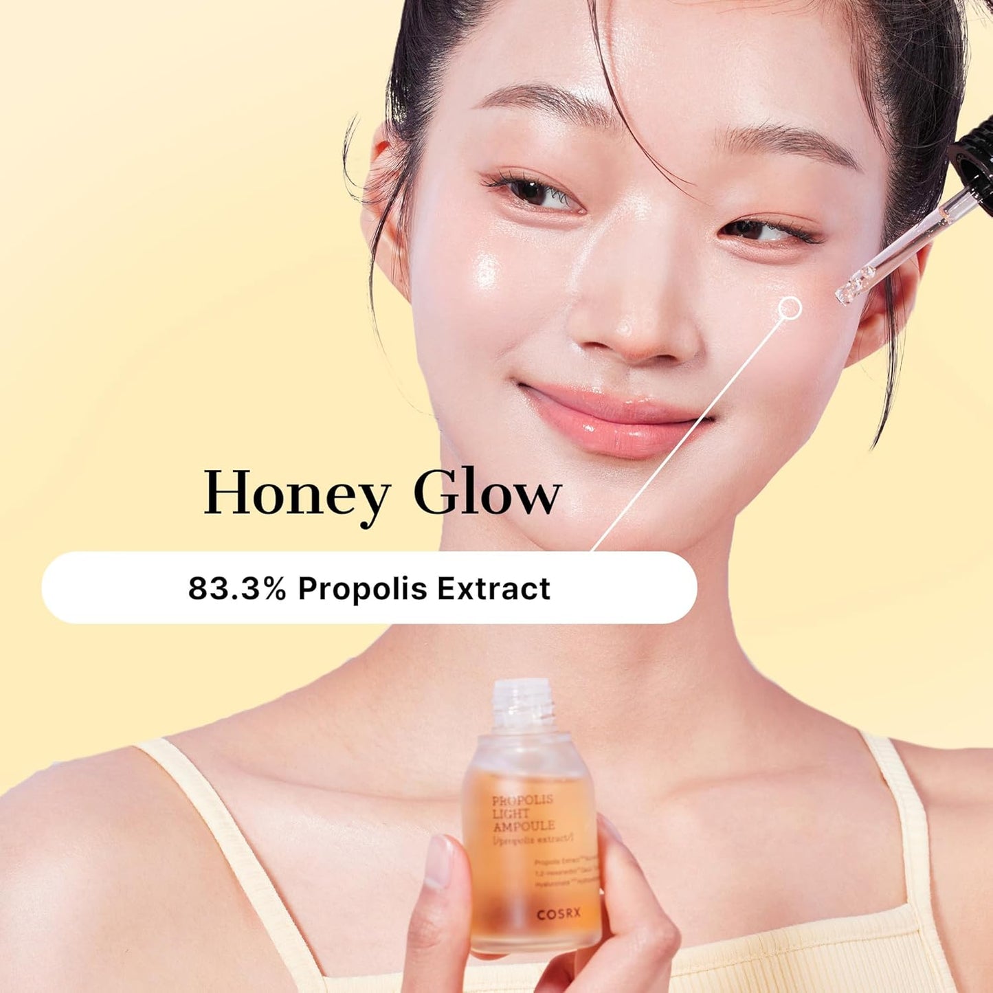 COSRX Propolis Ampoule, Glow Boosting Serum for Face with 73.5% Propolis Extract, 1.01fl.oz/30ml, Hydrating Essence for Sensitive Skin, Fine Lines, Uneven Skintone, Korean Skincare-BrightBean Baby