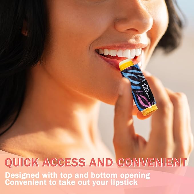 WK IEASON Lip Balm Holder Keychain Bulk Chapstick Holder Key chain-BrightBean Baby