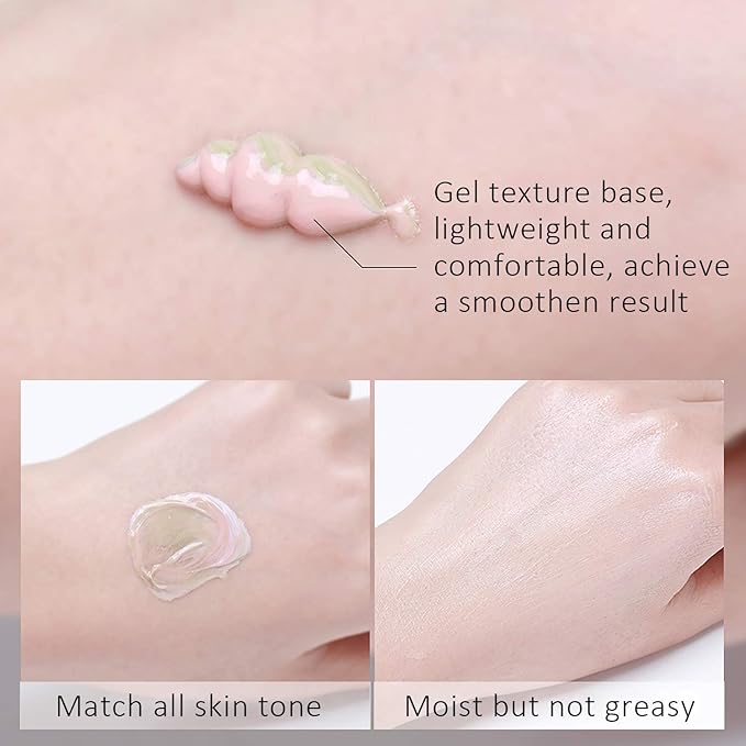 SIAMHOO One Step Face Primer Makeup Tricolor Tinted Moisturizer Skin Tone Correcting and Brightening Primer for Glowing and Flawless Makeup, 35ml - 1pcs-BrightBean Baby