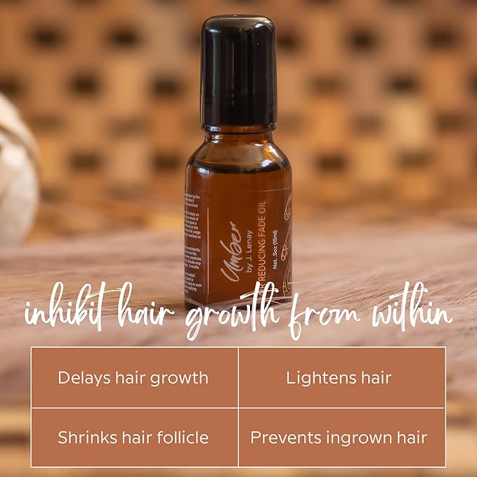 Hair Reducing Fade Oil – Regular Strength (Not sensitive skin), Minimizes Hair Growth for Face & Body – For Women & Men – 15ml Serum-BrightBean Baby