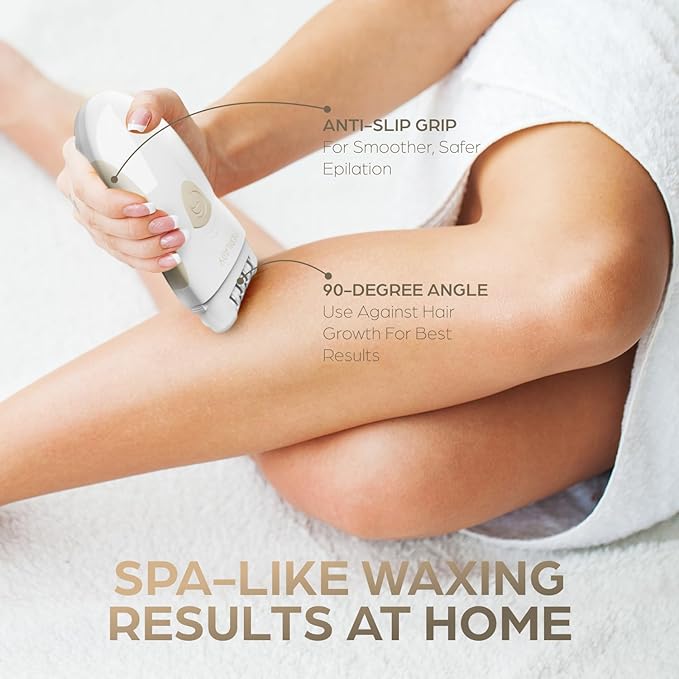 Epilady Legend 5 Rechargeable Epilator, 56 Tweezers, Dual Speed, Full-Body Epilator for Women, Auto Shut Off, Travel Case, Cleaning Brush-BrightBean Baby