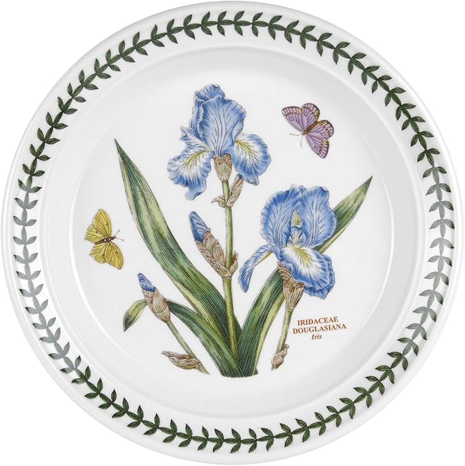 Portmeirion Botanic Garden 8.5" Salad Plates - Set of 6 | Assorted Floral Motifs | Fine Earthenware | Chip Resistant Glaze | Dishwasher, Microwave, Freezer, Oven Safe | Made in England