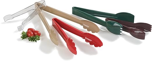 Carlisle FoodService Products Carly Salad Tong, 6" Salad Tong, 12 Pack