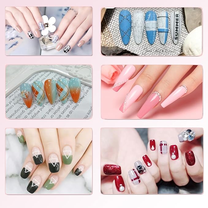 36Pcs Nail Art Brush Set, Acrylic Nail Brushes, Dotting Tools, Liner & Dust Brush, Drawing Pens For Gel Polish, sponge Polishing Rubs, Professional Nail Art Tools For Beginners & Salon Home Use-BrightBean Baby