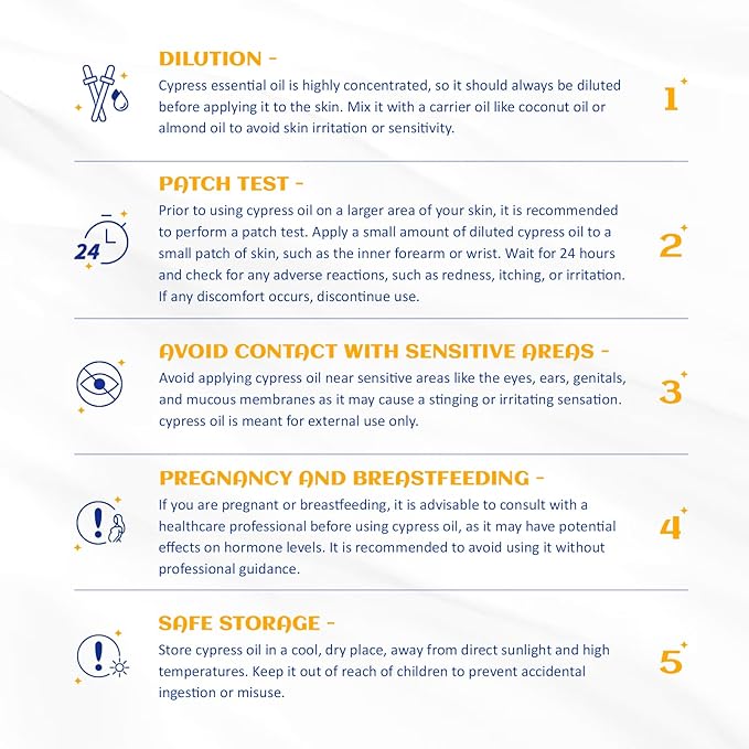 HIQILI 100ML Cypress Essential Oil, 100% Natural for Diffuser, Skin Care, Includes 10ML Travel Bottle - 3.38 Fl Oz-BrightBean Baby