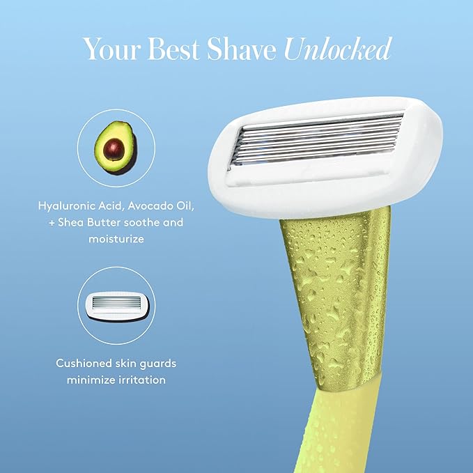 Women's Razor Shave Kit, 1 Matchpoint Razor Handle + 6 Blade Refills-BrightBean Baby