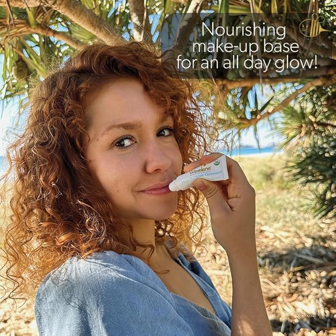 Waxelene Original Lip Tube 3 Piece, Best Lip Balm Ever Organic Calming Multipurpose Ointment Baby Eczema Dry Sensitive Skin Body Hand Face Moisturizer-BrightBean Baby