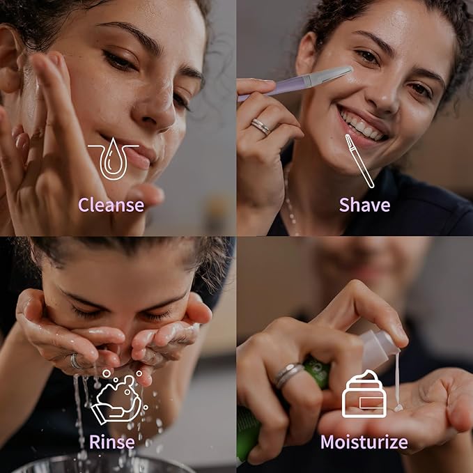 Dermaplane Razor Blades, Dermablade, Safe and Effective Removal Women Facial Peach Fuzz, Gentle Skin Exfoliation Blades, 8 Long Dermaplaning Blades-BrightBean Baby