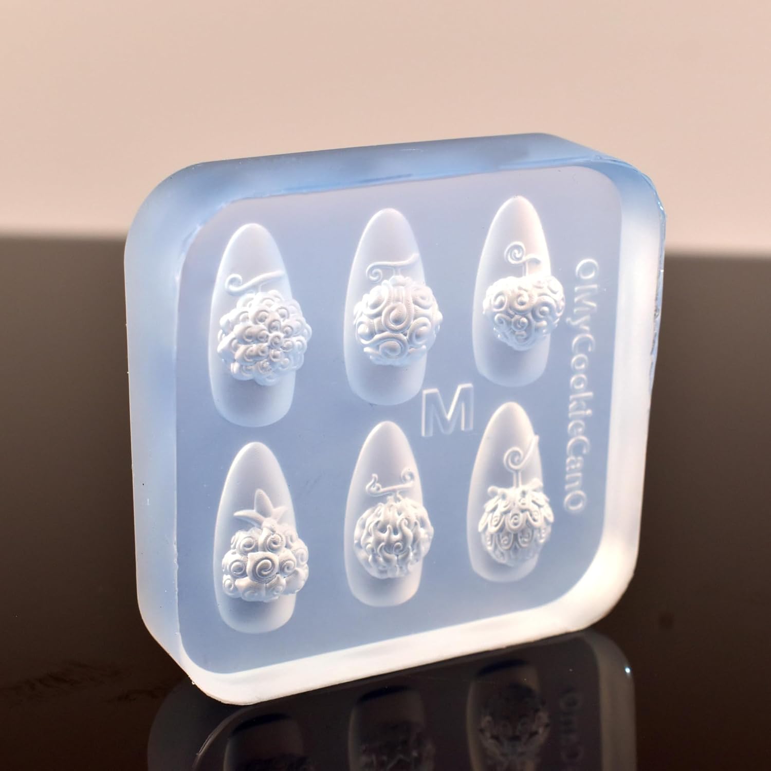 3D Flowers Nail Mold Devil Fruit Carving Template Silicone Nail Tools for Resin Charms Manicure DIY Supplies-BrightBean Baby