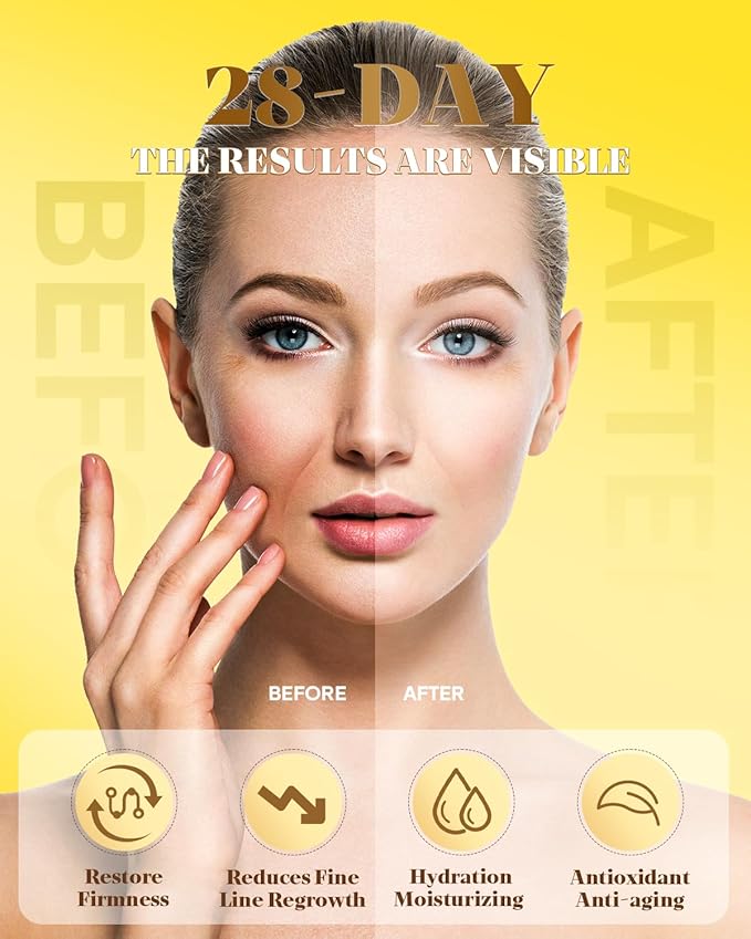 3% Retinol Cream Face Moisturizer, Anti Aging Neck Firming Cream with Collagen, Day & Night Face Cream with Hyaluronic Acid, Lifting & Tightening Wrinkle for Women & Men (1.51 Fl Oz (Pack of 1))-BrightBean Baby