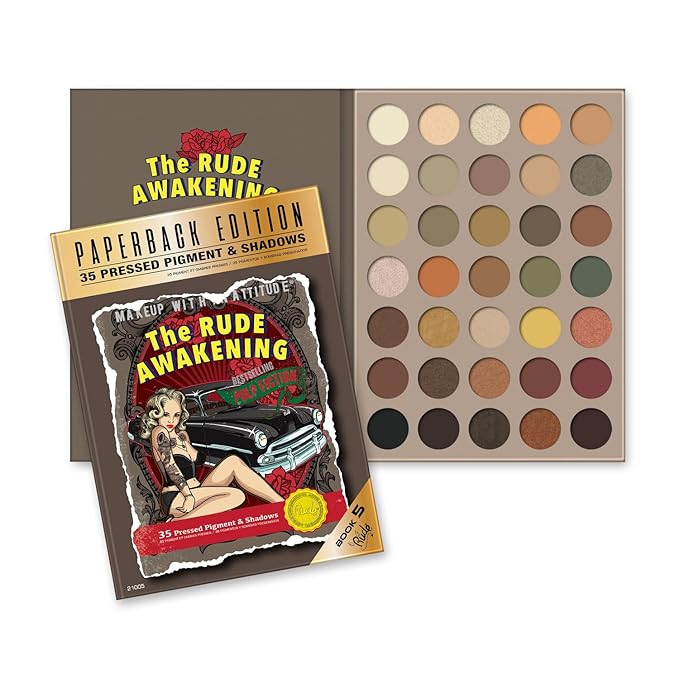 The Rude Awakening Eyeshadow Palette - Paperback Edition by Rude Cosmetics for Women - 0.74 oz Palette-BrightBean Baby
