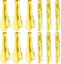 12-Piece Mini Tongs - 5-Inch Stainless Steel Salad Tongs, Small Tongs for Serving Food, Mini Serving Utensils for Appetizers, Party, Coffee, Desserts (Gold)