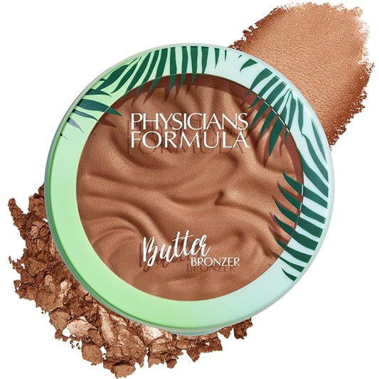 Physicians Formula Murumuru Butter Bronzer, Moisturizing, Nourishing Murumuru Butter for Silky Glow, Dermatologist Tested, Hypoallergenic, Vegan & Cruelty-Free - Sunset Bronzer-BrightBean Baby