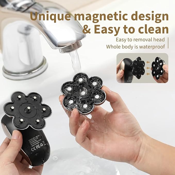 Head Shavers for Bald Men: 5-in-1 Electric Razor - IPX7 Waterproof Shaving Grooming Kit for Balder - Turbo Speed & Precision Blades-BrightBean Baby