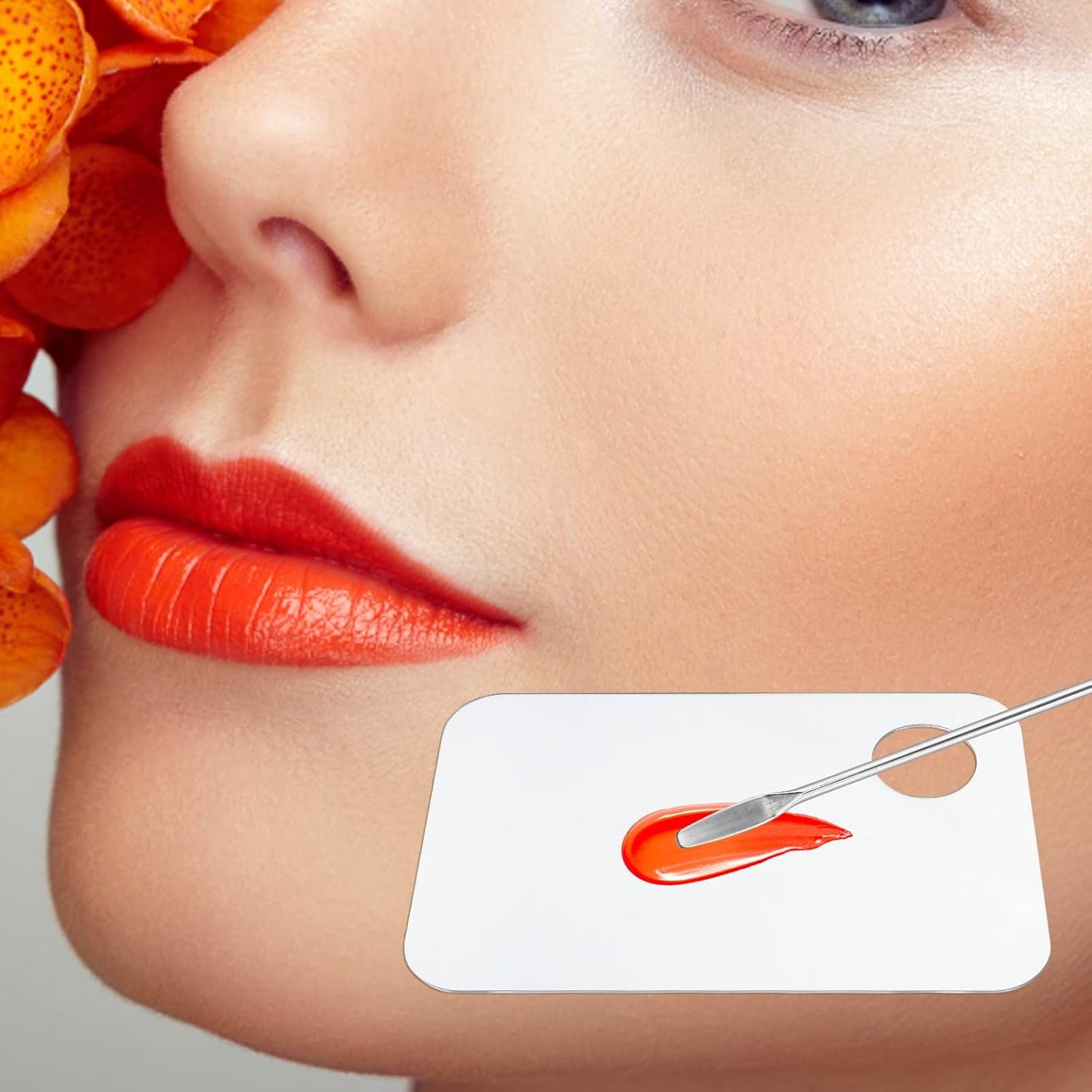 G2PLUS 2PCS Acrylic Cosmetic Palette with 2PCS Spatula,Makeup Palette Mixing Tray Apply for Eye Shadow Nail Art Pigment Blending (Rectangle)-BrightBean Baby