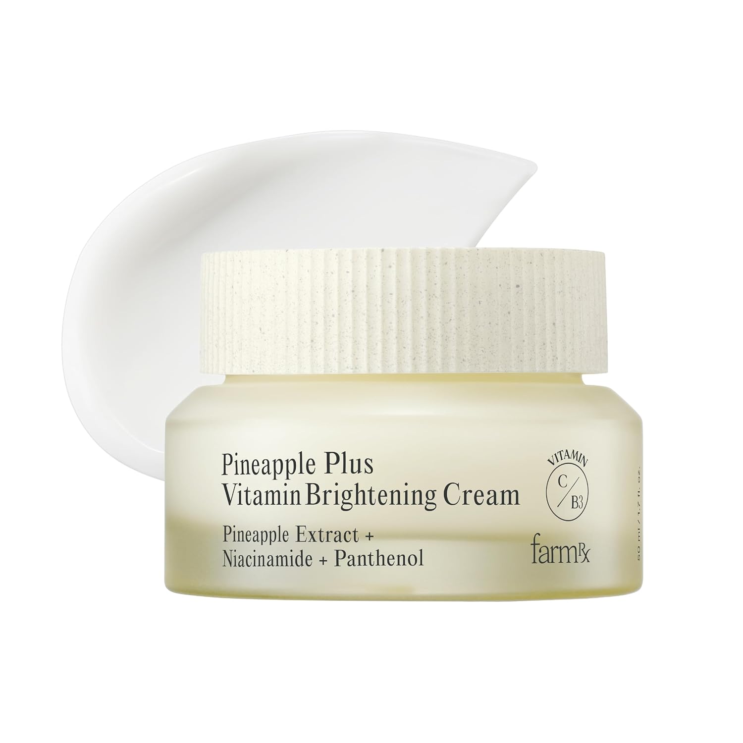 Farm Rx Pineapple Plus Vitamin Cream (1.7fl oz) - Clear Blemishes for Even Skin Tone. Korean Skin Care Moisturizer. Niacinamide, Vitamin C Derivative, AHA. Vegan.-BrightBean Baby