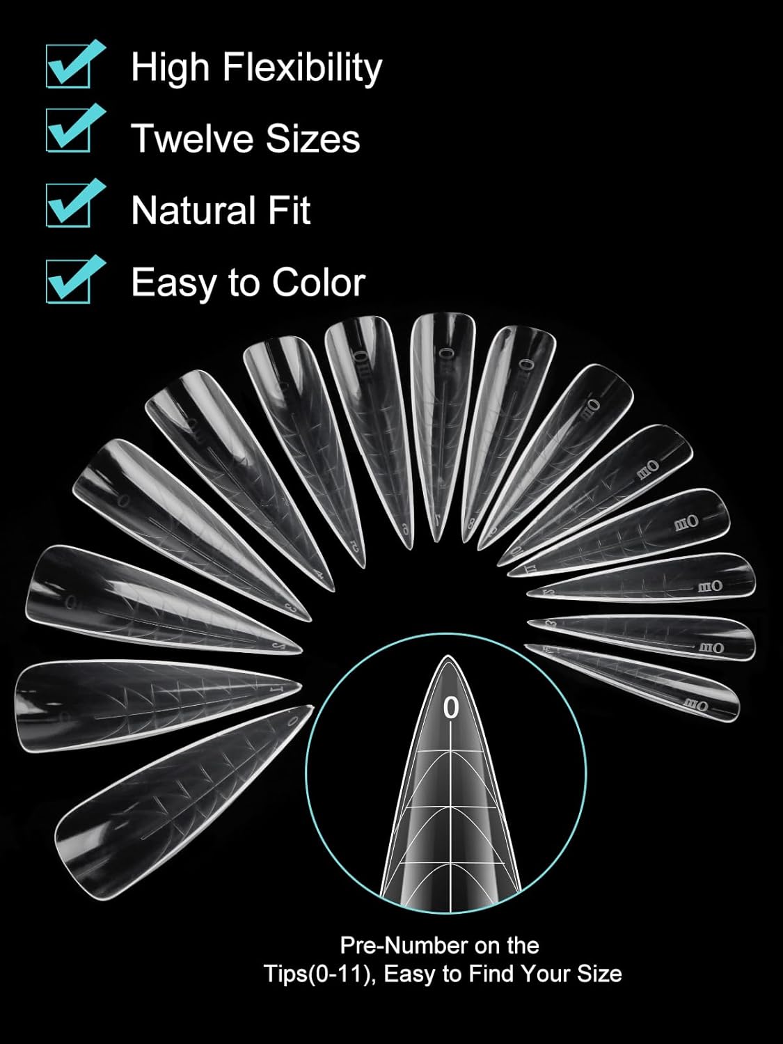 EBANKU Dual Nail Forms for Poly Extension Gel, 450 PCS Pink Nail Forms Reusable Acrylic Nail Molds Sets, 15 Sizes Nail Extension Forms for Builder Gel Manicure Nail Art Design Salon DIY-BrightBean Baby