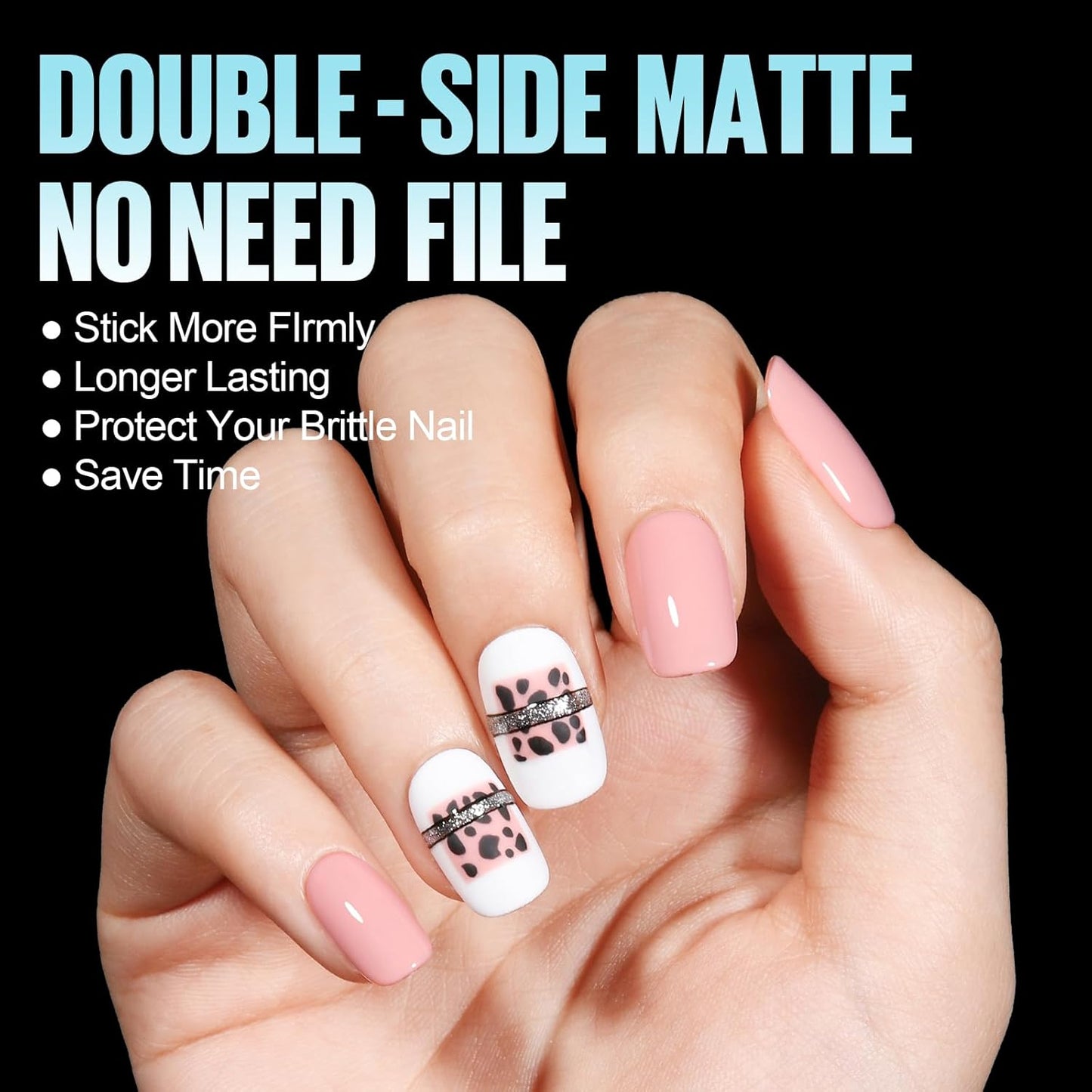 TOMICCA Short Oval Gel Tips, Oval Gel Nail Tips, No File Full Cover Press On Nails, Double Sided Matte Nail Tips, 360Pcs 15 Sizes Professional Nail Salon Manicure at Home for Girls and Women-BrightBean Baby