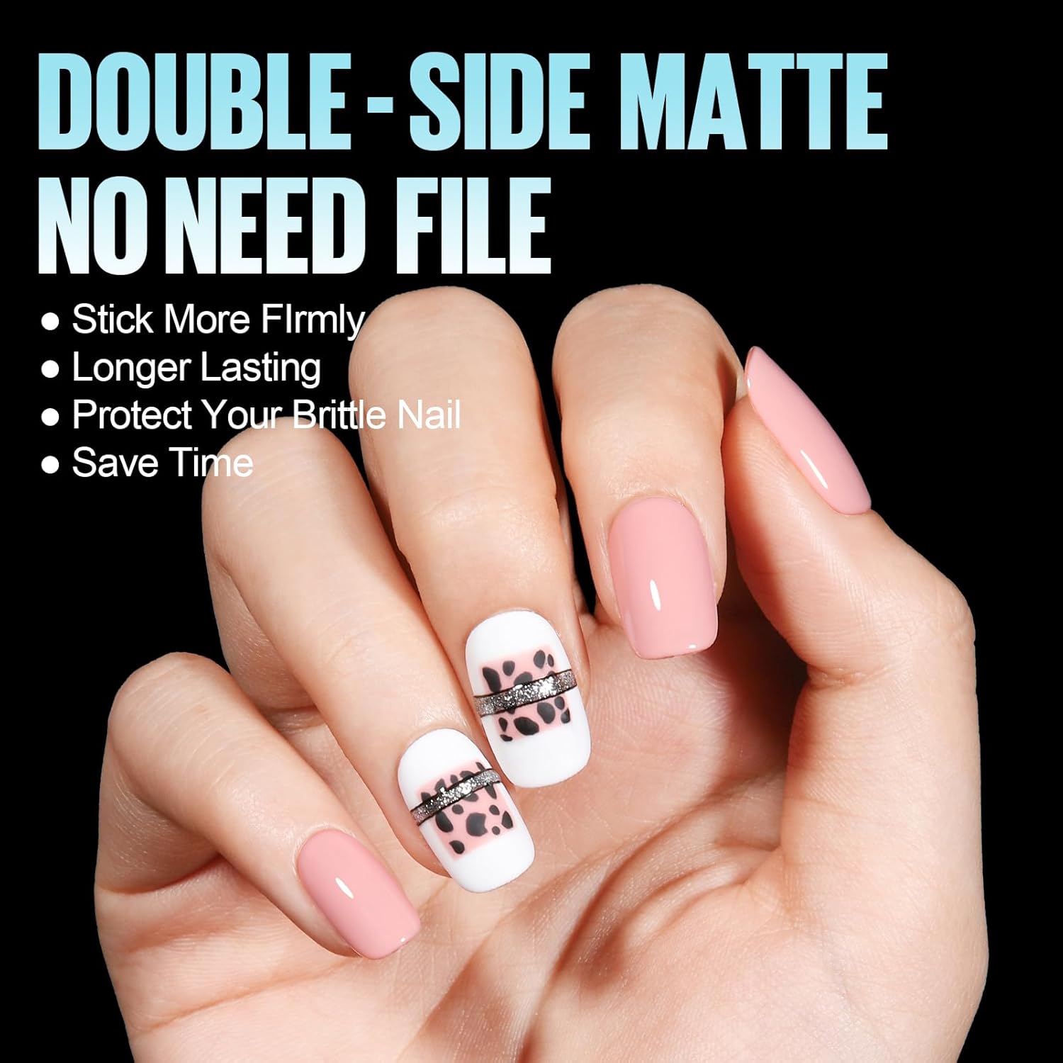 TOMICCA Short Oval Gel Tips, Oval Gel Nail Tips, No File Full Cover Press On Nails, Double Sided Matte Nail Tips, 360Pcs 15 Sizes Professional Nail Salon Manicure at Home for Girls and Women-BrightBean Baby