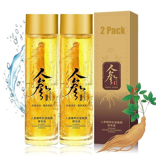Ginseng Extract Liquid, Ginseng Extract Anti-Wrinkle Original Serum Oil, Korean Red Ginseng Essence for Anti Aging, Moisturizer, Fighting Collagen Loss, Reduces Wrinkles, Improves Sagging (2)-BrightBean Baby