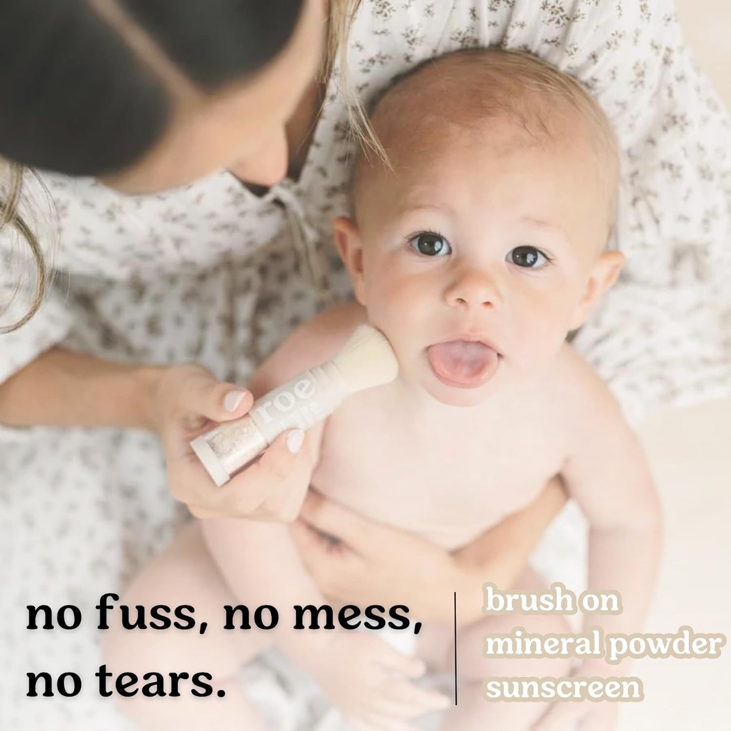 Roe Wellness- Kids SPF 50 Brush On Mineral Sunscreen Powder EWG, Reef-Friendly, Easy to Apply for Kids, Babies & Parents-BrightBean Baby