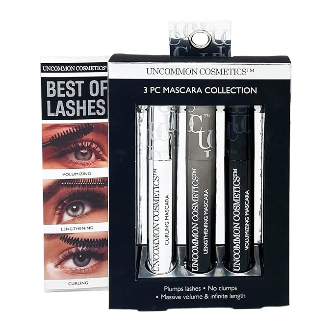 Best Of Lashes Mascara Collection Set - Smudge Proof Mascara with Volume and Length - Clump-Free, Stunning Lashes - 3 pc Gift Set-BrightBean Baby