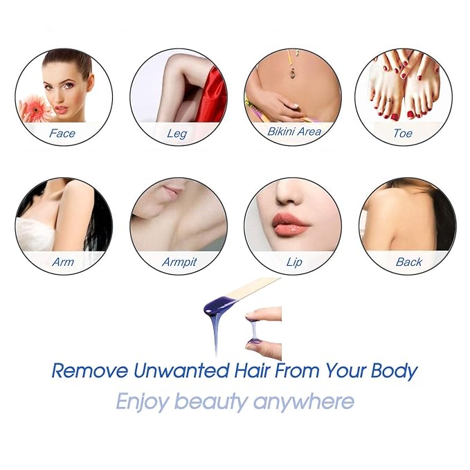 Hard Wax Beads for Hair Removal, Wax Beans for Sensitive Skin, 10 Oz/bag (Lavander), Ideal for Brazilian Waxing, Pearl Wax for Eyebrow, Bikini, Legs At Home-BrightBean Baby