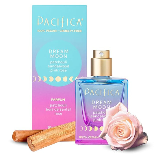 Pacifica Dream Moon Womens Spray Perfume 1 fl oz – Long-Lasting Floral Woody Fragrance for Her - Rose, Patchouli, Sandalwood – 100% Vegan, Cruelty-Free, Phthalate-Free Fragrance-BrightBean Baby