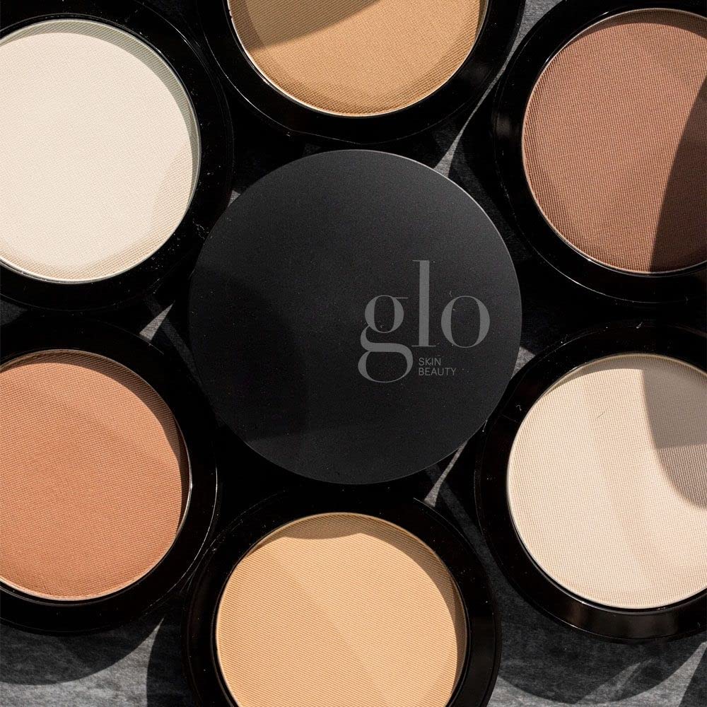 Glo Skin Beauty Pressed Base Powder Foundation Makeup (Natural Dark) - Flawless Coverage for a Radiant Natural, Second-Skin Finish-BrightBean Baby
