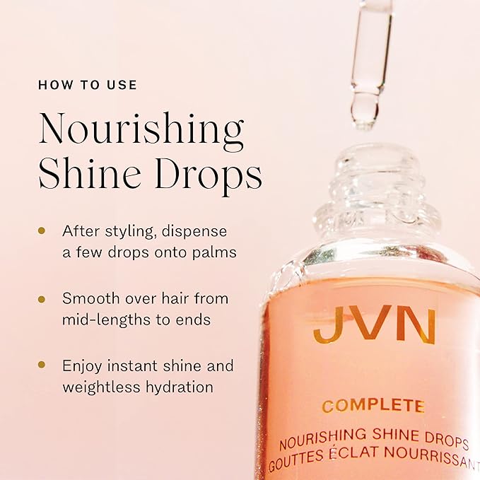 JVN Complete Nourishing Hair Oil Shine Drops 1.7 oz/ 50 mL-BrightBean Baby