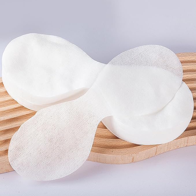 100 Sheets Disposable Eye Mask Paper,Non Woven Eye Care Cotton,Eye Pads for Facials,Patches Paper Eye Covers,DIY Clear Eye Mask Paper Beauty Sheets for Makeup Skincare Spa Wrap Moisture Retention-BrightBean Baby