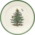 Spode Christmas Tree Luncheon Plate, 9-Inch Porcelain Dinner & Appetizer, Holiday-Themed Serving, Microwave & Dishwasher Safe, Festive Collectible Seasonal Dining Plate for Christmas Entertaining