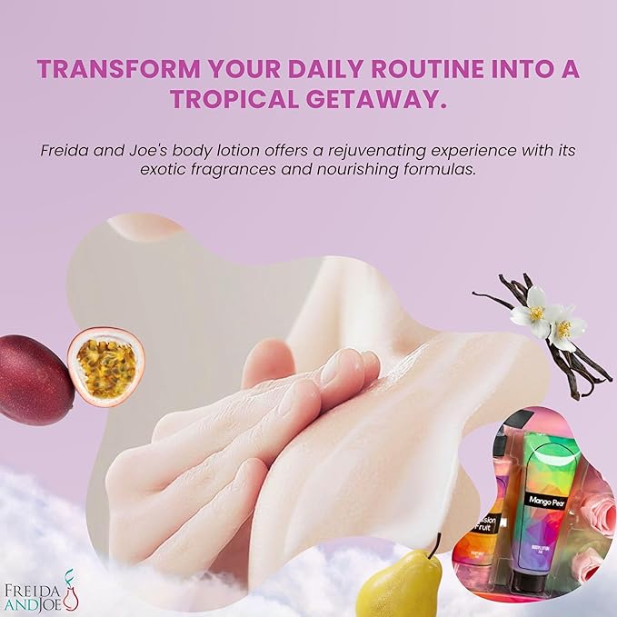 Fine Fragrance Body Mist & Body Splash Gift Set – Luxury Self-Care Combo for Women and Girls (Passion Fruit, Warm Vanilla, Mango Pear, Rose Soap)-BrightBean Baby