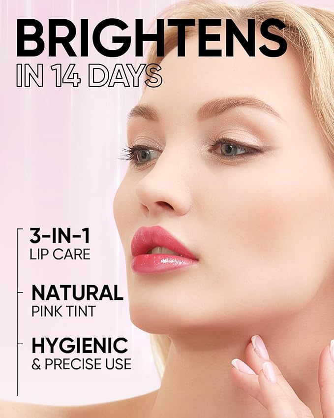 Hydrating Brightening Lip Serum, Nourishing Hydration Tinted Lip Stain, Plumping Lip Gloss with Polypeptide Squalane (03 Cherry Red)-BrightBean Baby