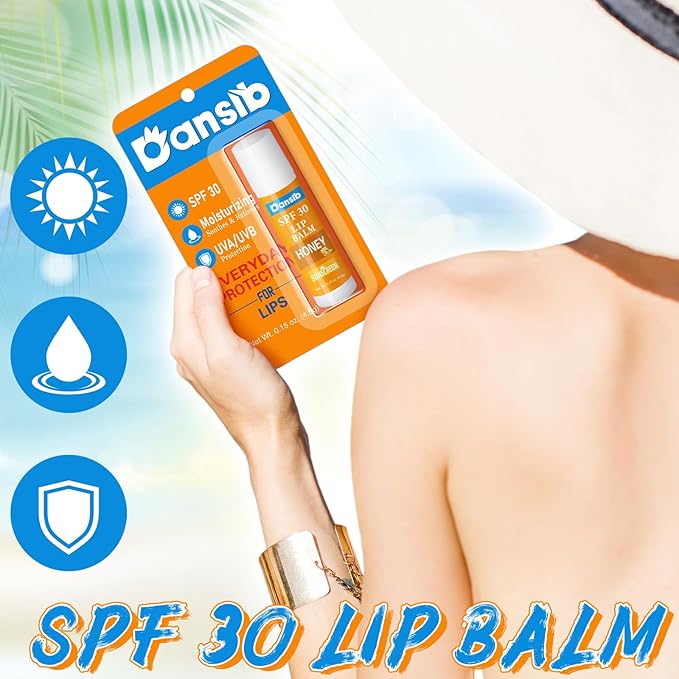 25 Pcs Sunscreen Lip Balms Bulk SPF 30 Lip Balms Stick with Sunscreen Employee Staff Appreciation Gifts Bulk Team Coworkers Christmas Party Gifts for Outdoor Travel Beach-BrightBean Baby